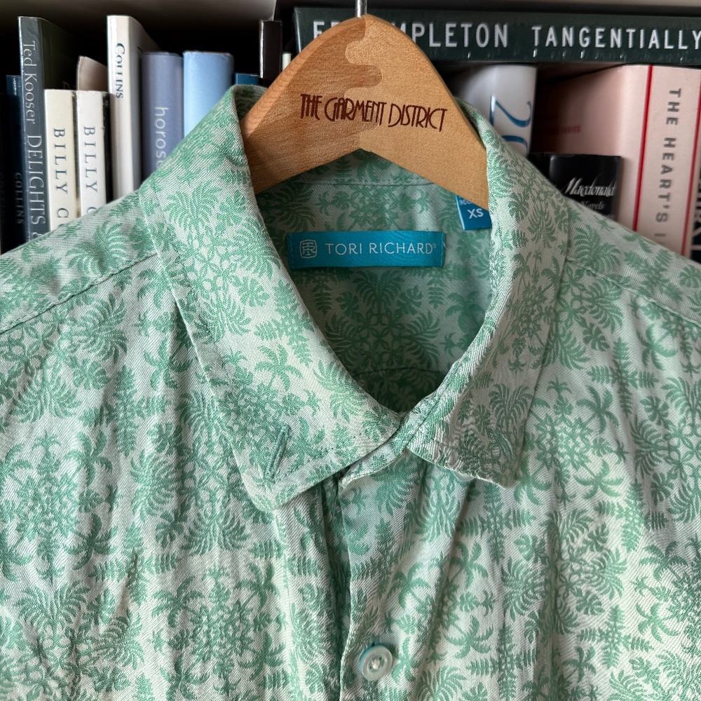 Tori Richard | XS | Palm Squares S/S Shirt